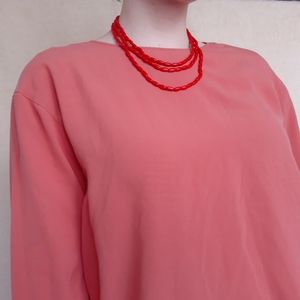 Red beaded necklace